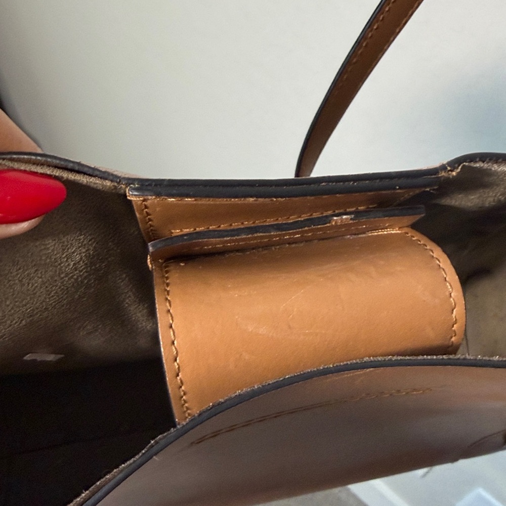 Zac Posen Medium Tote Leather Tan - Picture 9 of 11